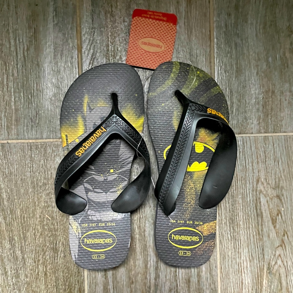 Havaianas kids Batman flip flops